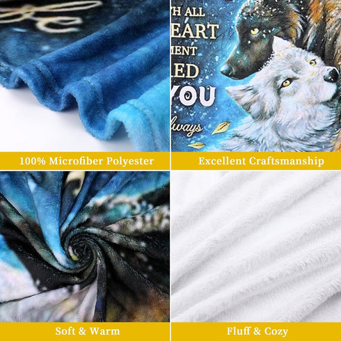 Flannel Blanket Gift to  Husband  from Wife